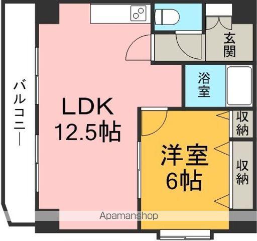 ハイフィールド88(1LDK/2階)の間取り写真