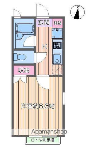 パルクステューディオ・ステラ(1K/1階)の間取り写真