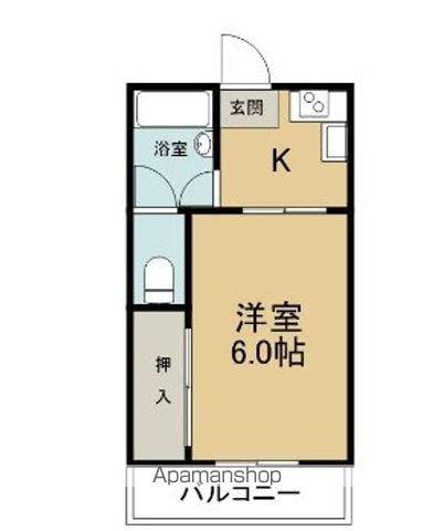 SS元町ビル(1K/4階)の間取り写真