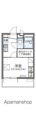 レオパレスオーテスワン(1K/2階)の間取り写真