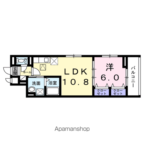 クレストネリマ(1LDK/1階)の間取り写真