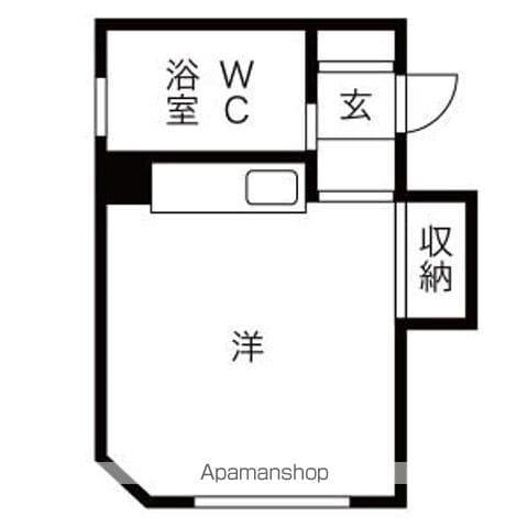 F101(ワンルーム/2階)の間取り写真