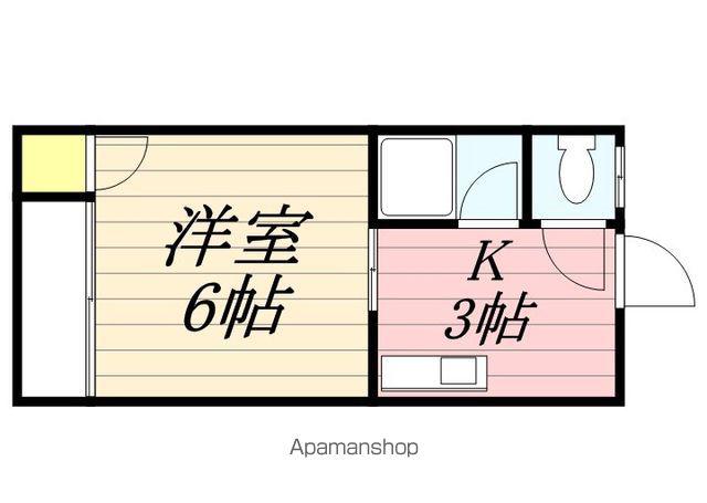 タウニー高宮Ⅰ(1K/1階)の間取り写真