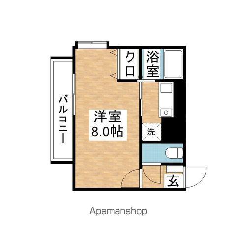 ルミエールⅡ(1K/3階)の間取り写真