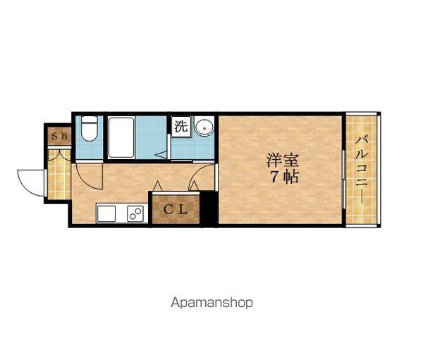 サンヴィラ千林(1K/2階)の間取り写真