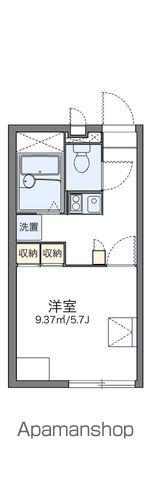 レオパレスK&KⅢ(1K/2階)の間取り写真