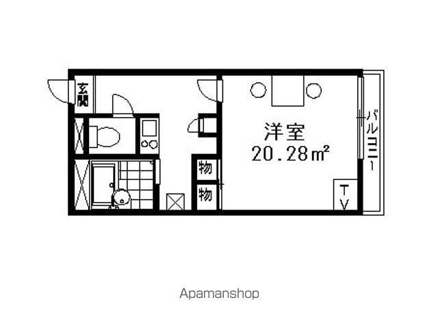 レオパレスMAISON清水(1K/1階)の間取り写真