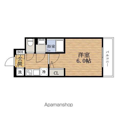 ESLEAD難波ザ・アーク(1K/8階)の間取り写真