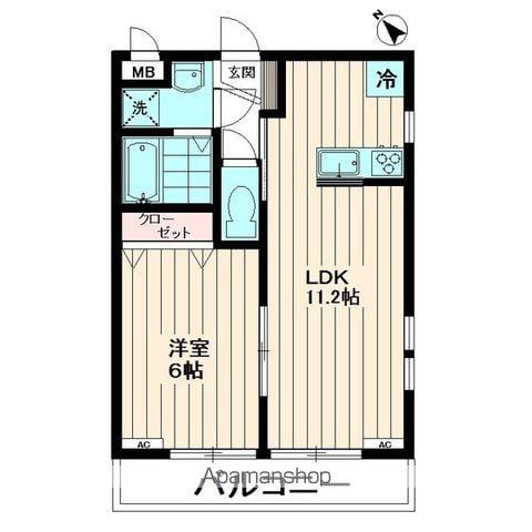 シーズン・シティ(1LDK/1階)の間取り写真