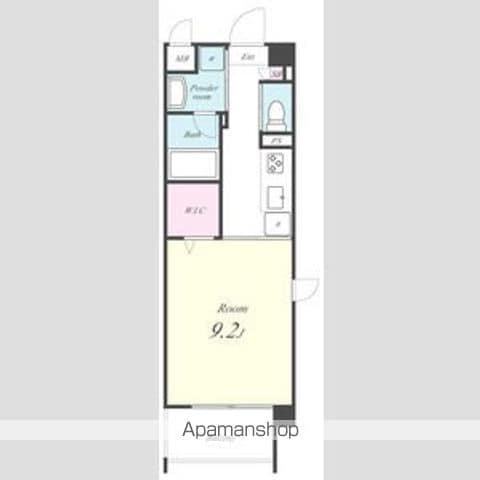 アーツコート(1K/1階)の間取り写真