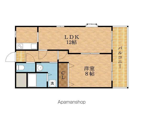 メゾン・SHINMORI(1LDK/4階)の間取り写真