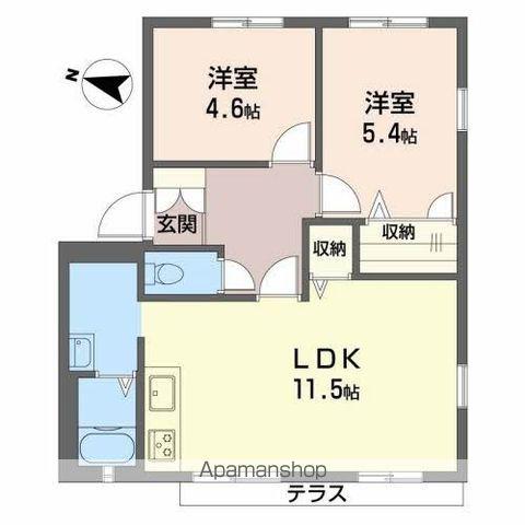 フレグランス高松(3DK/2階)の間取り写真