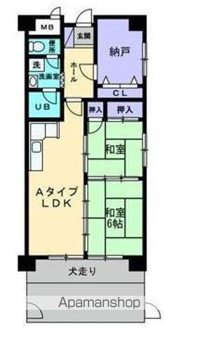 マイハウス屋島(2SLDK/3階)の間取り写真