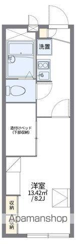 レオパレス白沢(1K/2階)の間取り写真