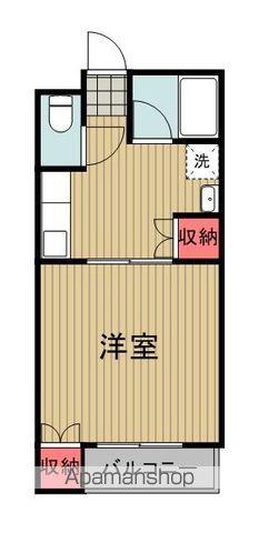 あさだA・B(1DK/2階)の間取り写真