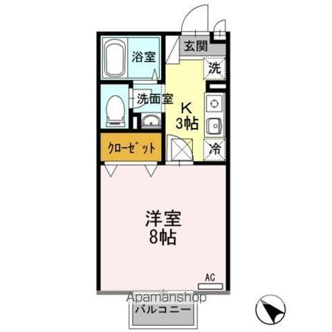 TS VOYAGE Ⅲ(1K/1階)の間取り写真