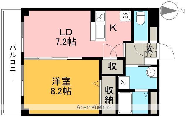 エピナール北久保(1LDK/3階)の間取り写真