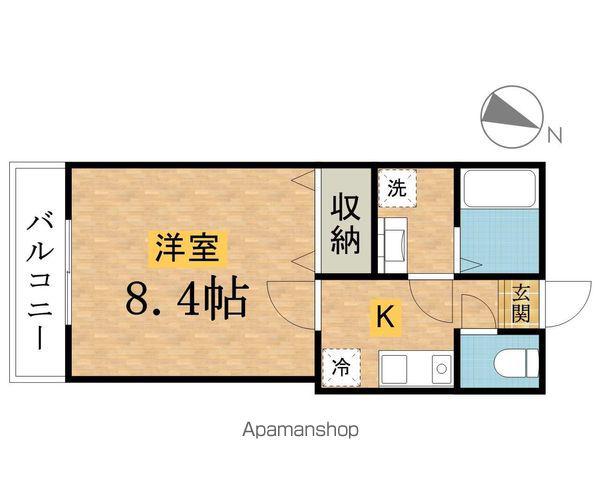 アイリス片倉(1K/1階)の間取り写真