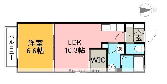 シャーメゾン・デュコンフォール(1LDK/1階)の間取り写真