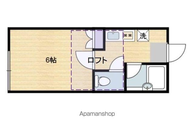 ロフティ岩沼(1K/2階)の間取り写真