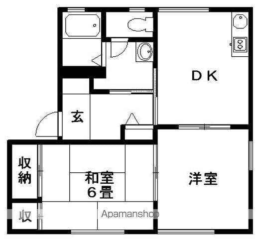 アークTU(2DK/2階)の間取り写真