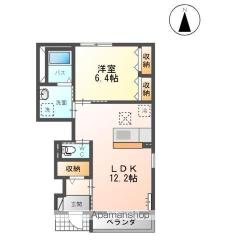 グランコート(1LDK/1階)の間取り写真