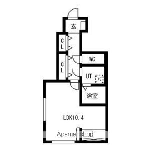 プチ ボヌール (1K/1階)の間取り写真
