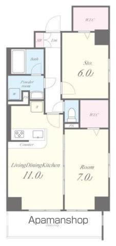 サクラテラス(2LDK/1階)の間取り写真