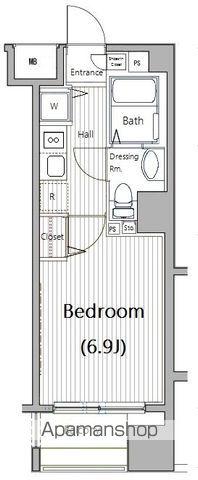 ガラ・ステーション東日本橋 6階階 間取り