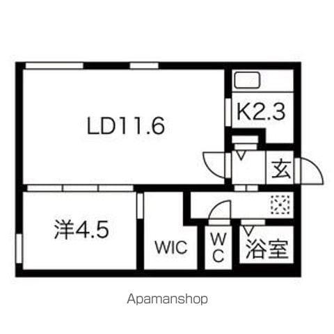 ART PARK II(1LDK/4階)の間取り写真