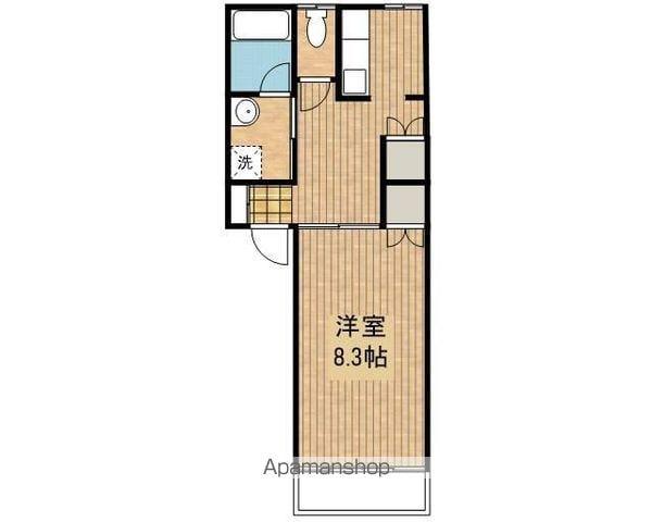 コーポプラス1(1K/1階)の間取り写真