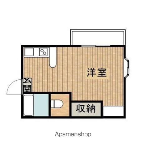 オーベスト加納(ワンルーム/2階)の間取り写真