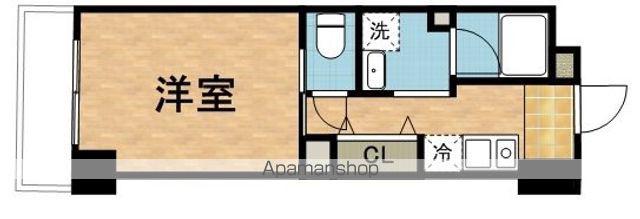 大口ハマコート5(1K/2階)の間取り写真