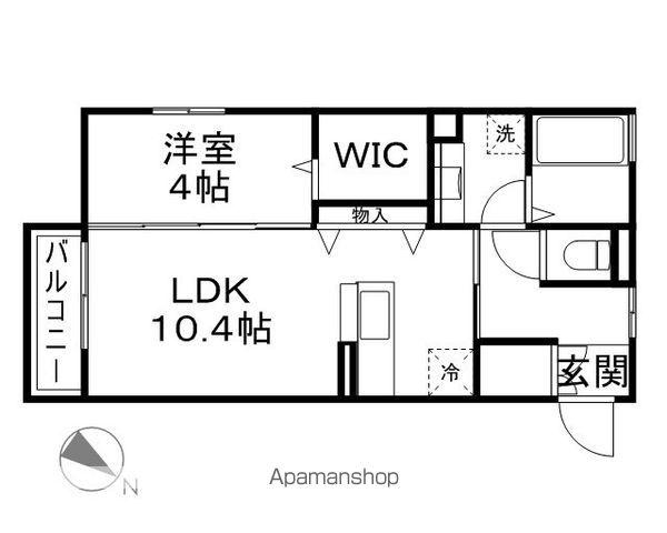 セジュール・アルス(1LDK/2階)の間取り写真