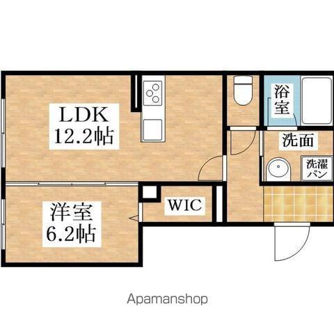カーサタイジュ(1LDK/1階)の間取り写真