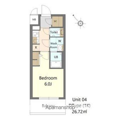 S-RESIDENCE野並駅前BROAD(1K/11階)の間取り写真