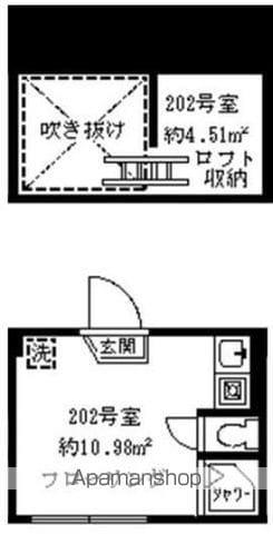ソフィアアイ(ワンルーム/2階)の間取り写真