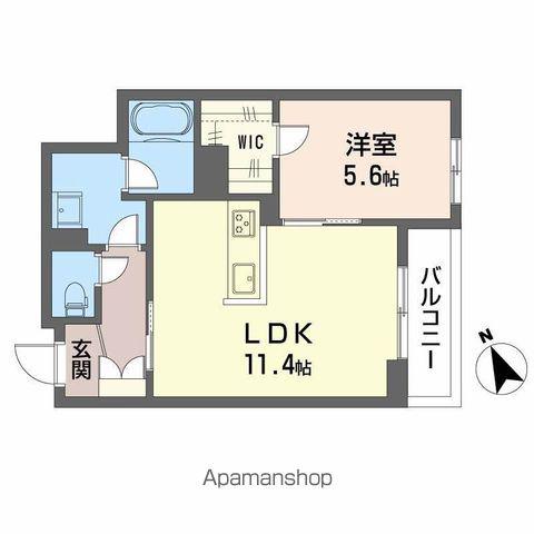 OLIVECOURT(1LDK/2階)の間取り写真