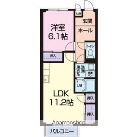 レジデンス筒井Ⅱ(1LDK/2階)の間取り写真