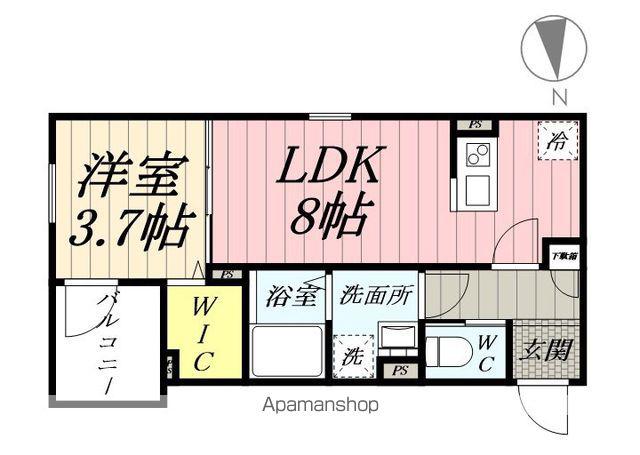 ROBOT HOME 南流山Ⅱ(1LDK/3階)の間取り写真