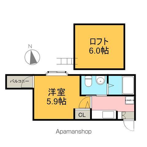ピノ・ノワール新守山(1K/1階)の間取り写真