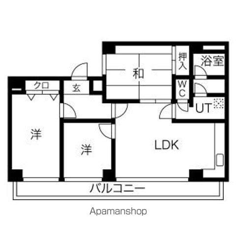 つつじが丘テラス(3LDK/4階)の間取り写真