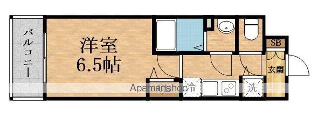 ADVANCE大阪バレンシア(1K/3階)の間取り写真