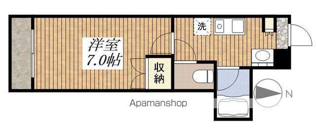 スラクストンパートⅠ(1K/3階)の間取り写真