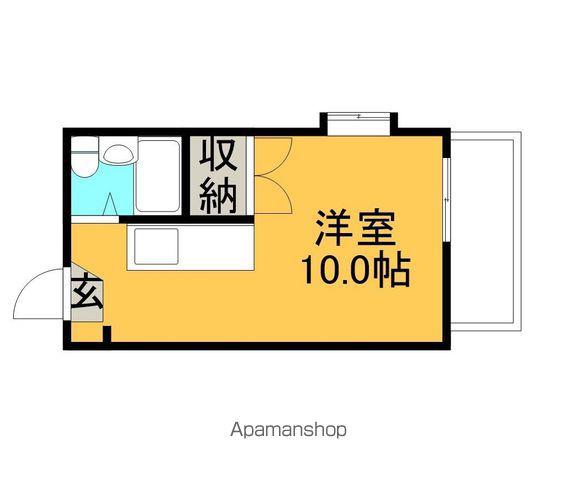 サンハイツ(ワンルーム/3階)の間取り写真