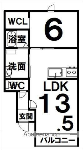 BAOBAB218(1LDK/1階)の間取り写真