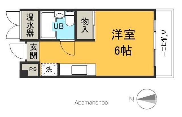 ルピナス親和(1K/5階)の間取り写真