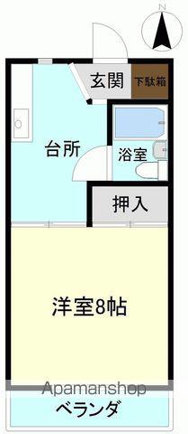 レジデンス佐藤(1DK/1階)の間取り写真