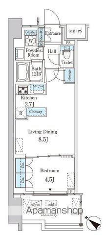 レガシス中目黒(1LDK/2階)の間取り写真