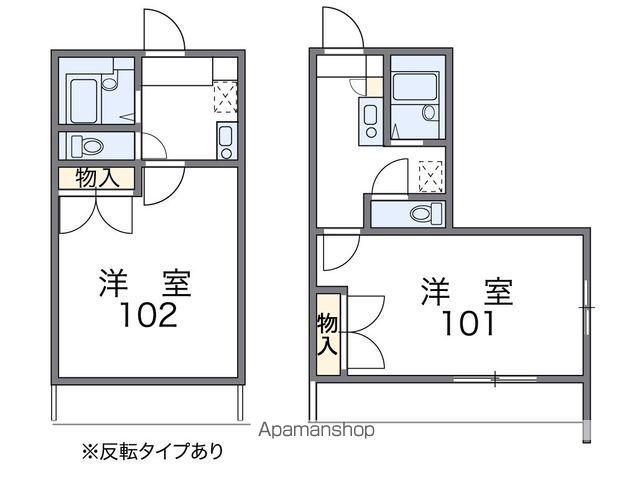 レオパレスHIGH LIFE(1K/2階)の間取り写真
